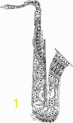 Adult Coloring Pages Saxophone For the best coloring books and supplies