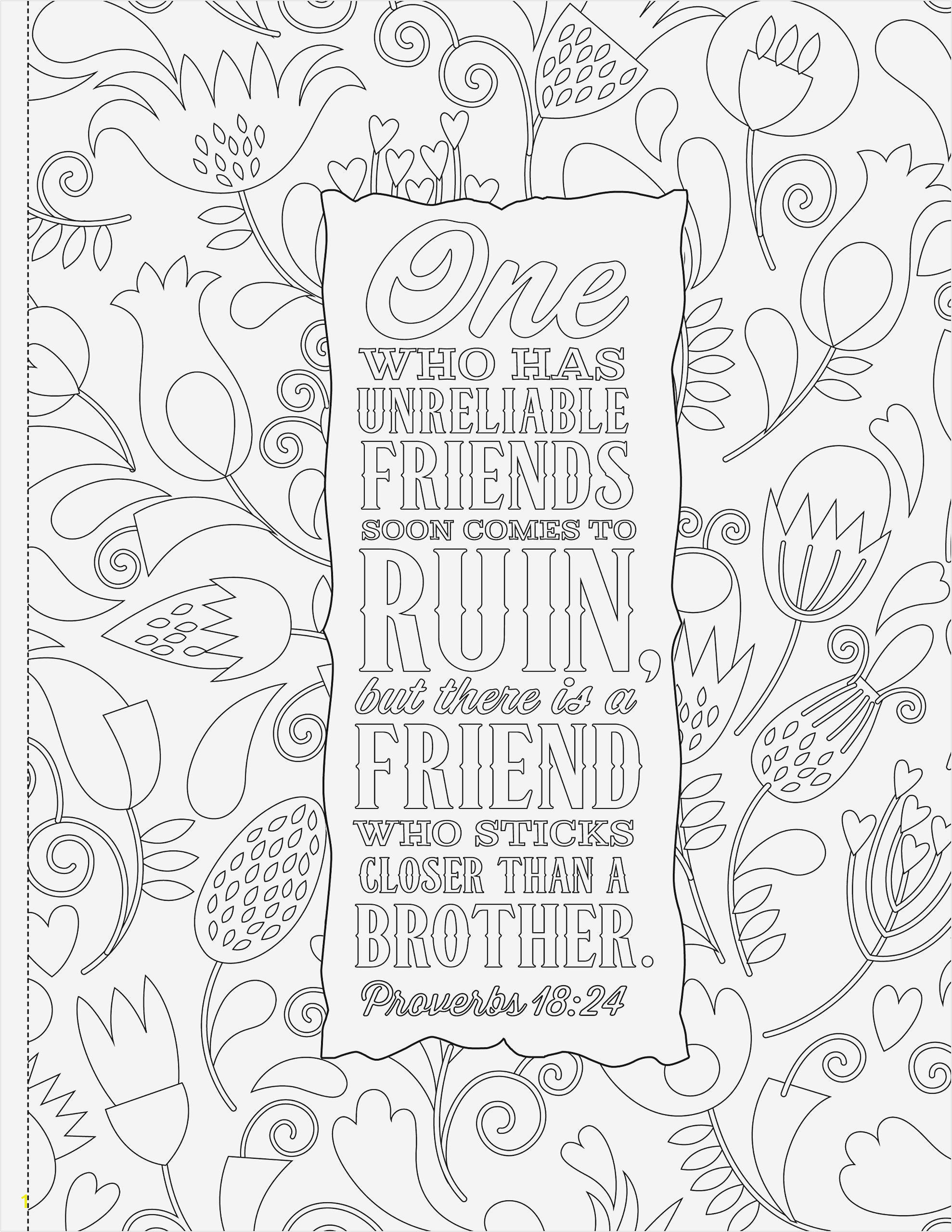 Coloring Page For Adult Od Kids Simple Floral Heart With Text Fun