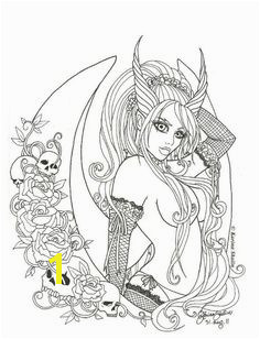 evil fairy coloring pages for adults