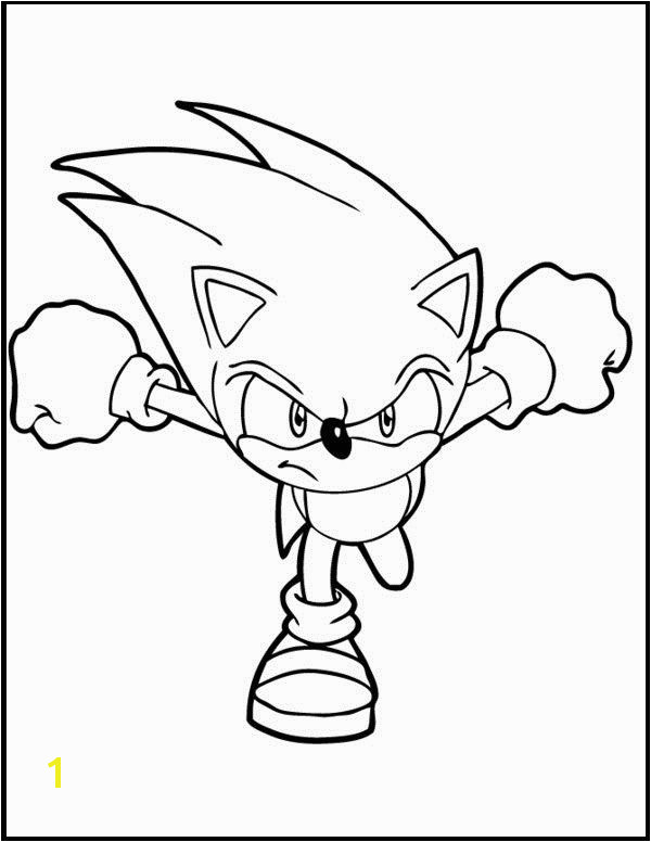 Sonic Running Printable coloring picture for kids Coloring For Kids Coloring Pages For Kids