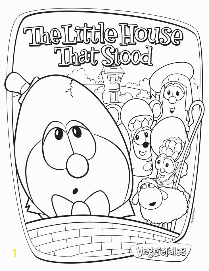Free coloring page featuring The Little House That Stood