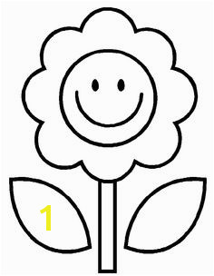 Simple Flower Coloring Page Flower coloring pages Kids Coloring Day Printable Flower Coloring Pages