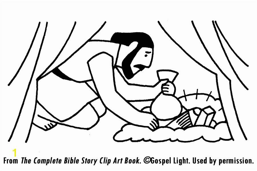 Sin Of Achan Coloring Pages Scripture Reference Joshua 7 1 8 1 Story Overview because Joshua