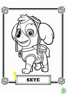 Skye Paw Patrol Printable Coloring Pages 74 Besten Paw Partol Bilder Auf Pinterest