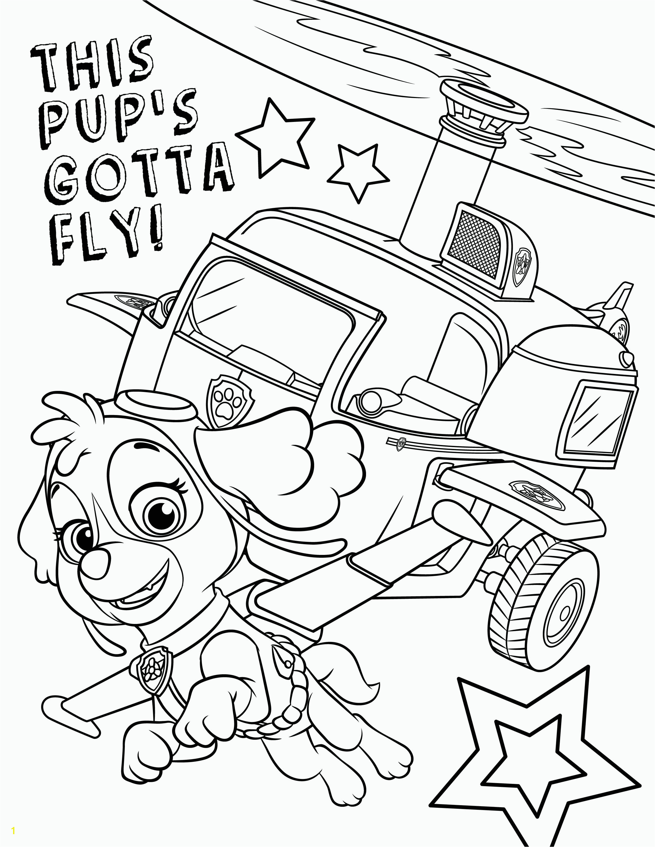 Free PAW Patrol Skye Coloring Pages