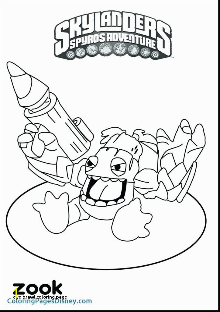 Skylander Zook Coloring Page Eye Brawl Coloring Page Skylanders Giants Coloring Pages Eye Brawl