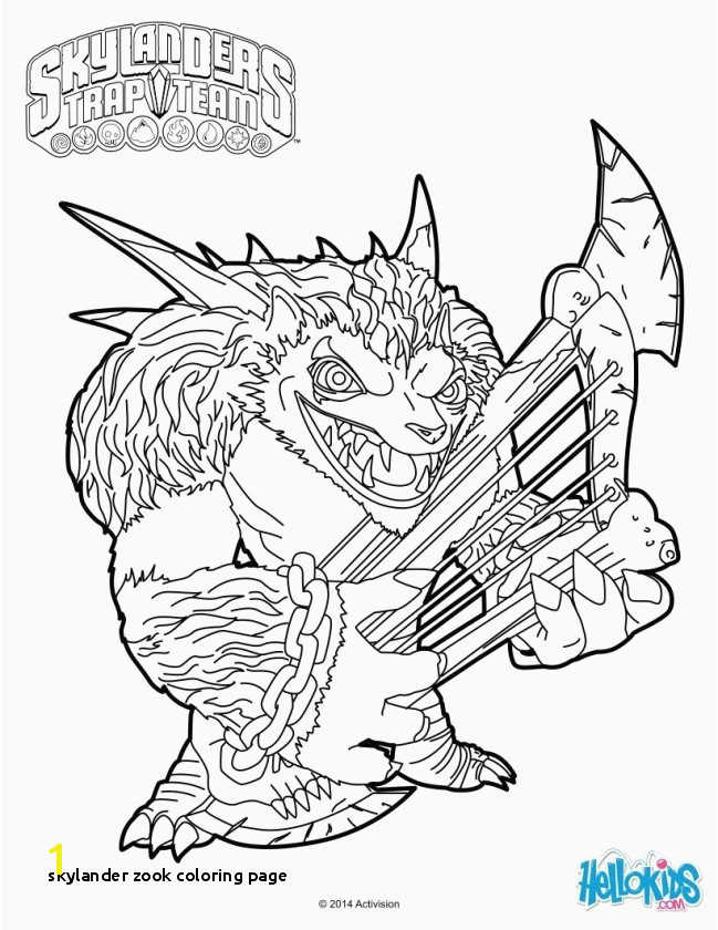 Skylanders to Color Fresh 22 Skylander Zook Coloring Page