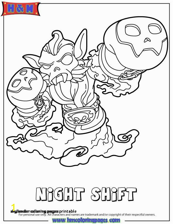 Skylander Coloring Pages Skylanders Giants Coloring Pages Best O D