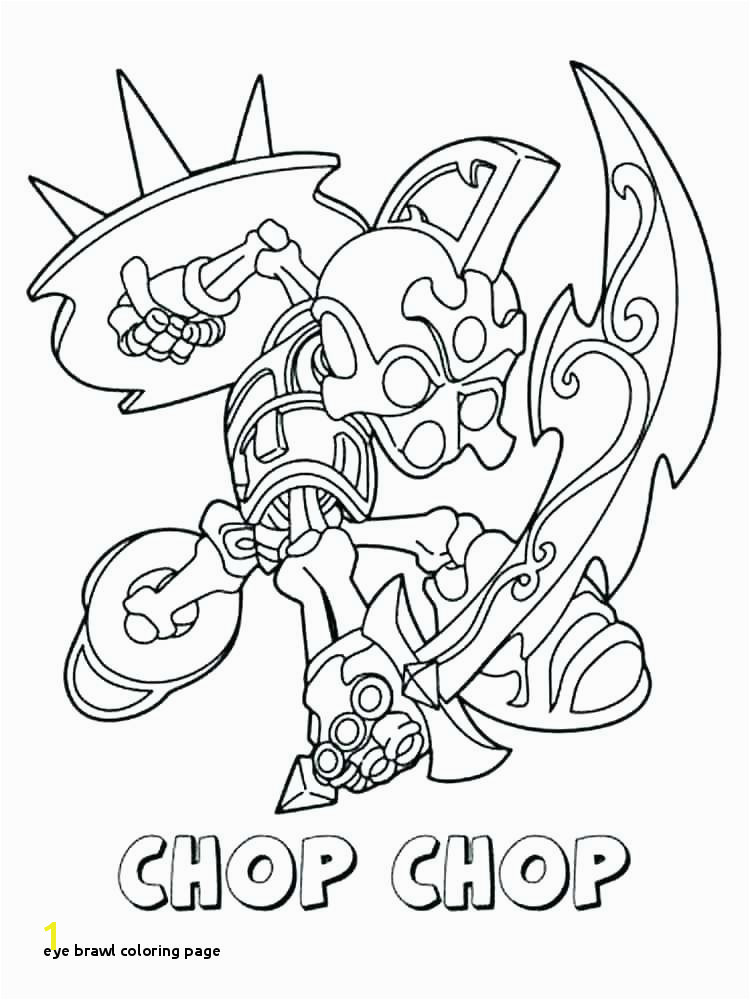 Eye Brawl Coloring Page Skylander Coloring Page with O D Colouring Pages Adventure Trap Team