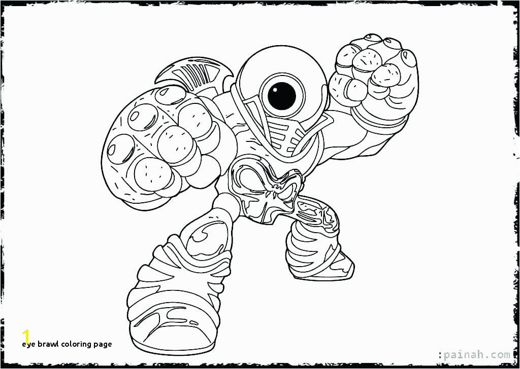 Eye Brawl Coloring Page Skylanders Giants Coloring Pages Eye Brawl Page Download Colouring