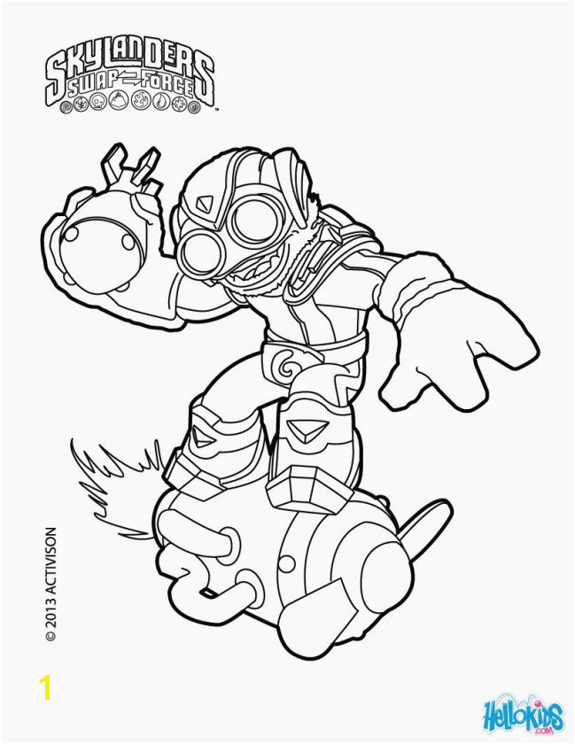 Elegant Skylanders Swap force Coloring Pages Stink Bomb Pics