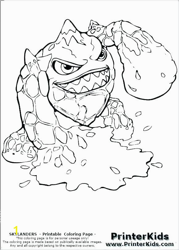 Skylanders Swap force Coloring Pages Stink Bomb Skylanders Swap force Coloring Pages Stink Bomb Awesome