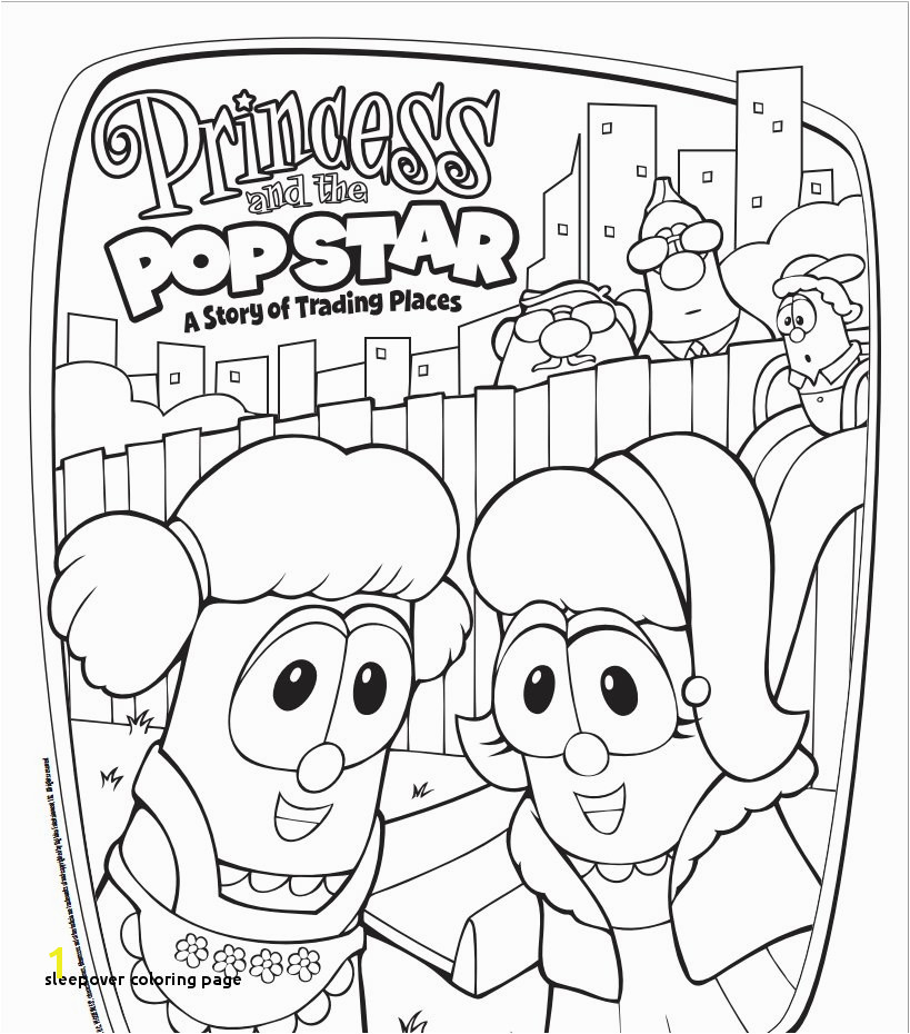 Free VeggieTales Princess and the Popstar Coloring Page