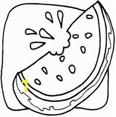 Watermelon Slice Coloring Page