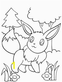 Eevee Coloring page Pokemon Coloring Pages Flower Coloring Pages Coloring Pages For Kids