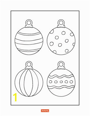 christmas ornaments coloring pages