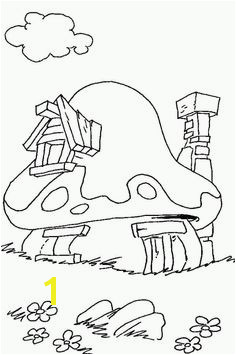 30 Decoration Creche Smurf House Doodle Art House Colouring Pages Coloring Book