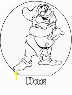 Doc Snow White and the Seven Dwarfs Disney Coloring Pages Snow White Coloring