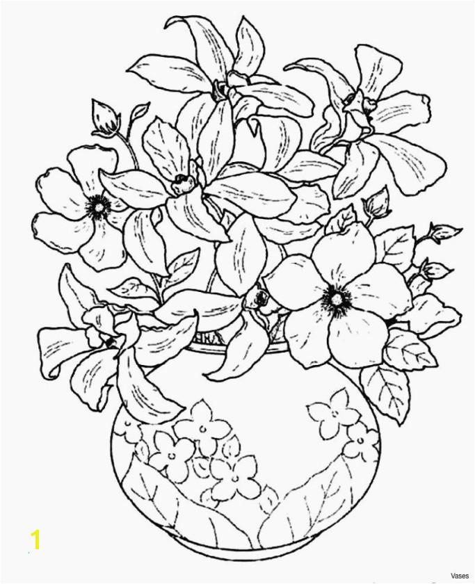 Elegant Cool Vases Flower Vase Coloring Page Pages Flowers In A top I 0d Luxury