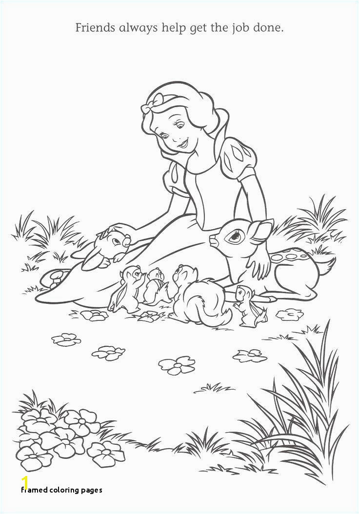 Fine Princess Snow White Coloring Pages Adornment Framing Coloring