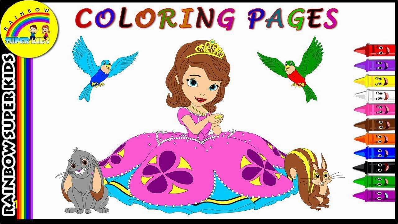 Sofia The First Coloring Page