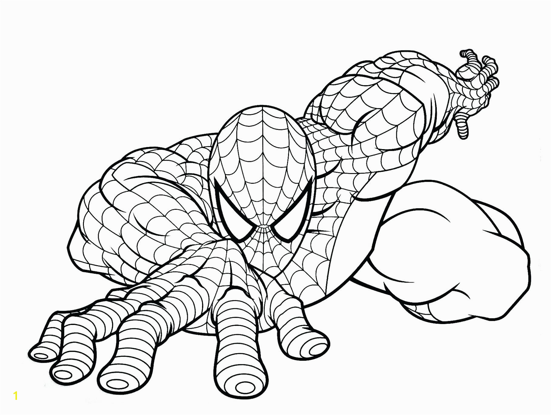 Spider Man and Sandman Coloring Pages Spiderman Coloring Lovable Elegant Spiderman Malvorlagen