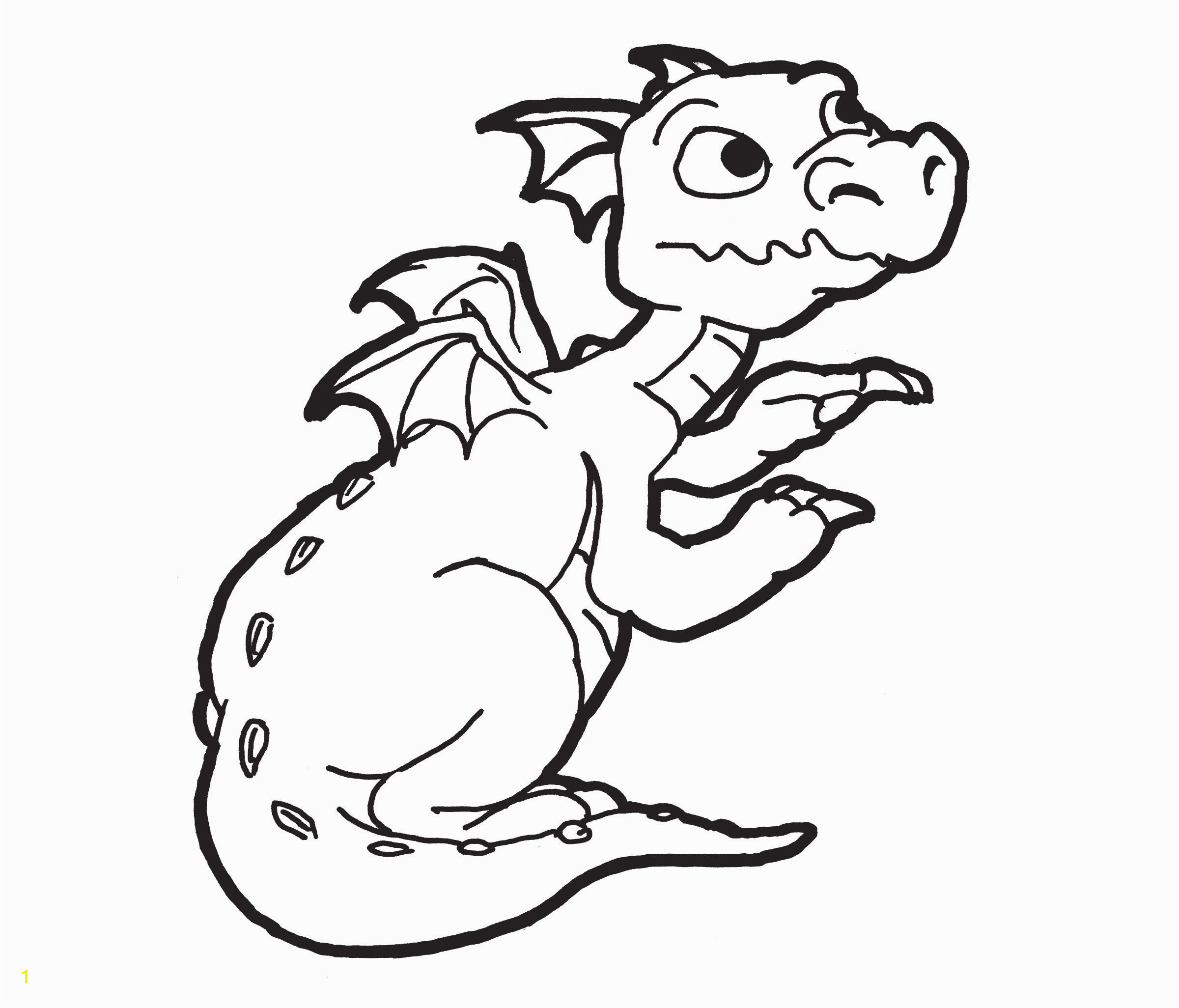 Scary Dragon Coloring Pages