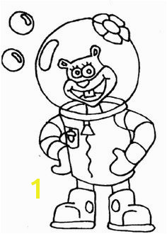 Sandy Friend Spongebob Coloring Page