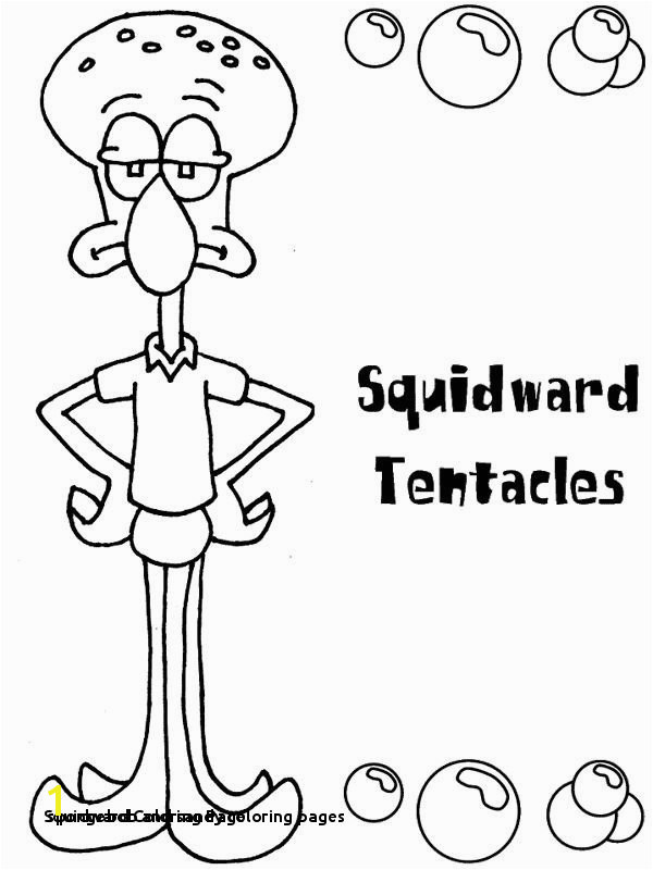 Spongebob and Sandy Coloring Pages 28 Squidward Coloring Page