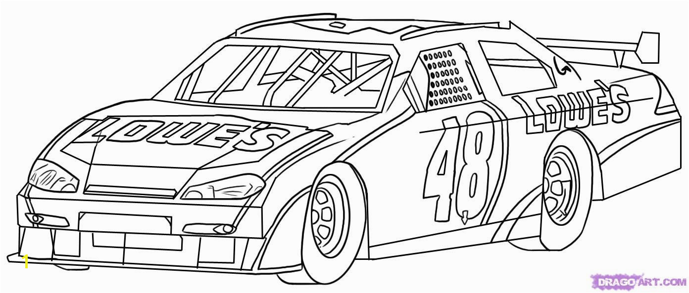 how to draw a race car