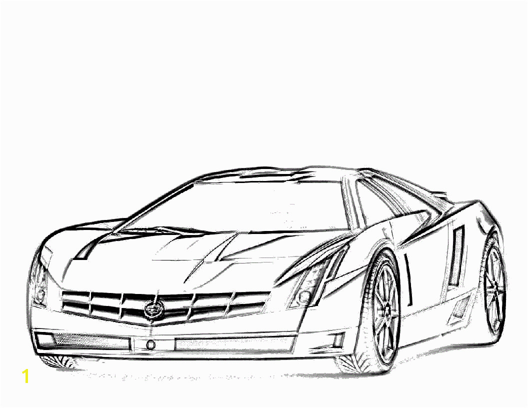 Sports Car Coloring Page