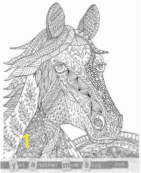 Spotted Horse Coloring Pages Zentangle Horse Coloring Page for Adults Plus Bonus Easy Horse