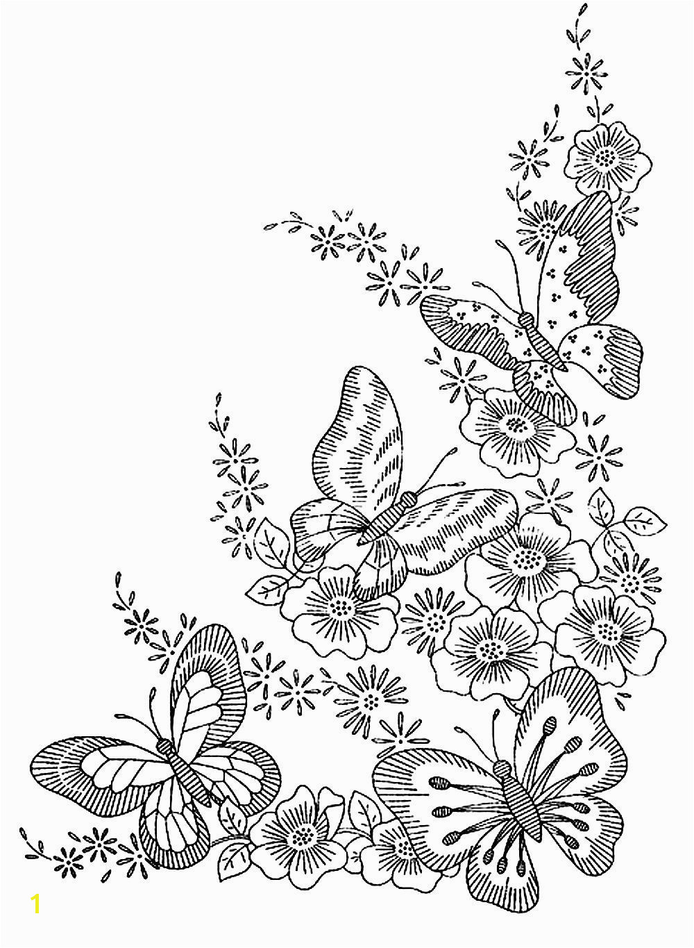 To print this free coloring page coloring adult difficult butterflies click on the printer icon at the right