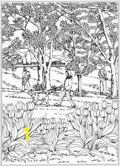 Spring Scene Coloring Pages 640 Best Dover Samples Colouring Pages Images On Pinterest