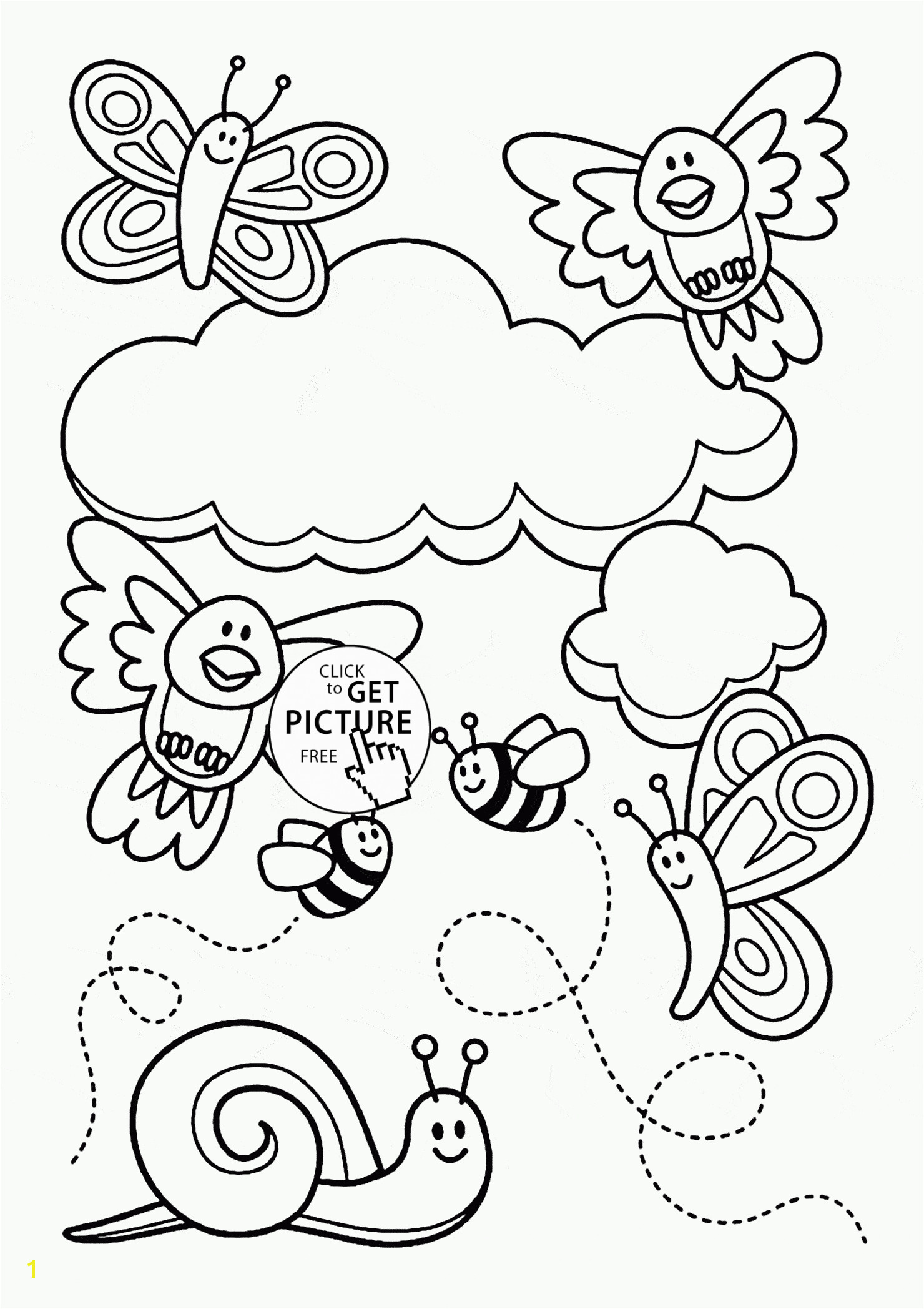 Awesome Free Printable Spring Coloring Pages for Adults Collection 7 s Spring Scene Coloring