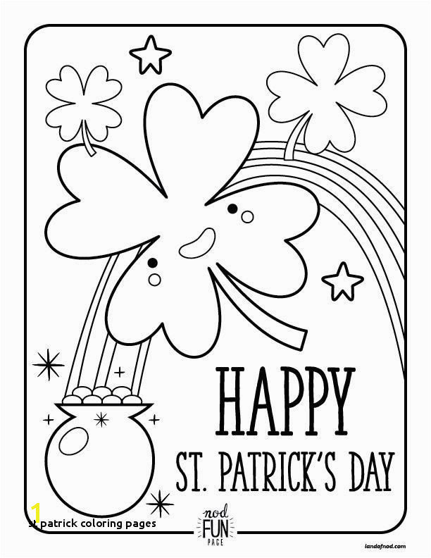 Patrick Coloring Pages Unique St Patrick Coloring Pages Free Printable Coloring Pages St Patrick S