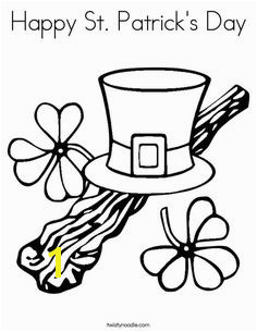 Happy St Patrick s Day Coloring Page