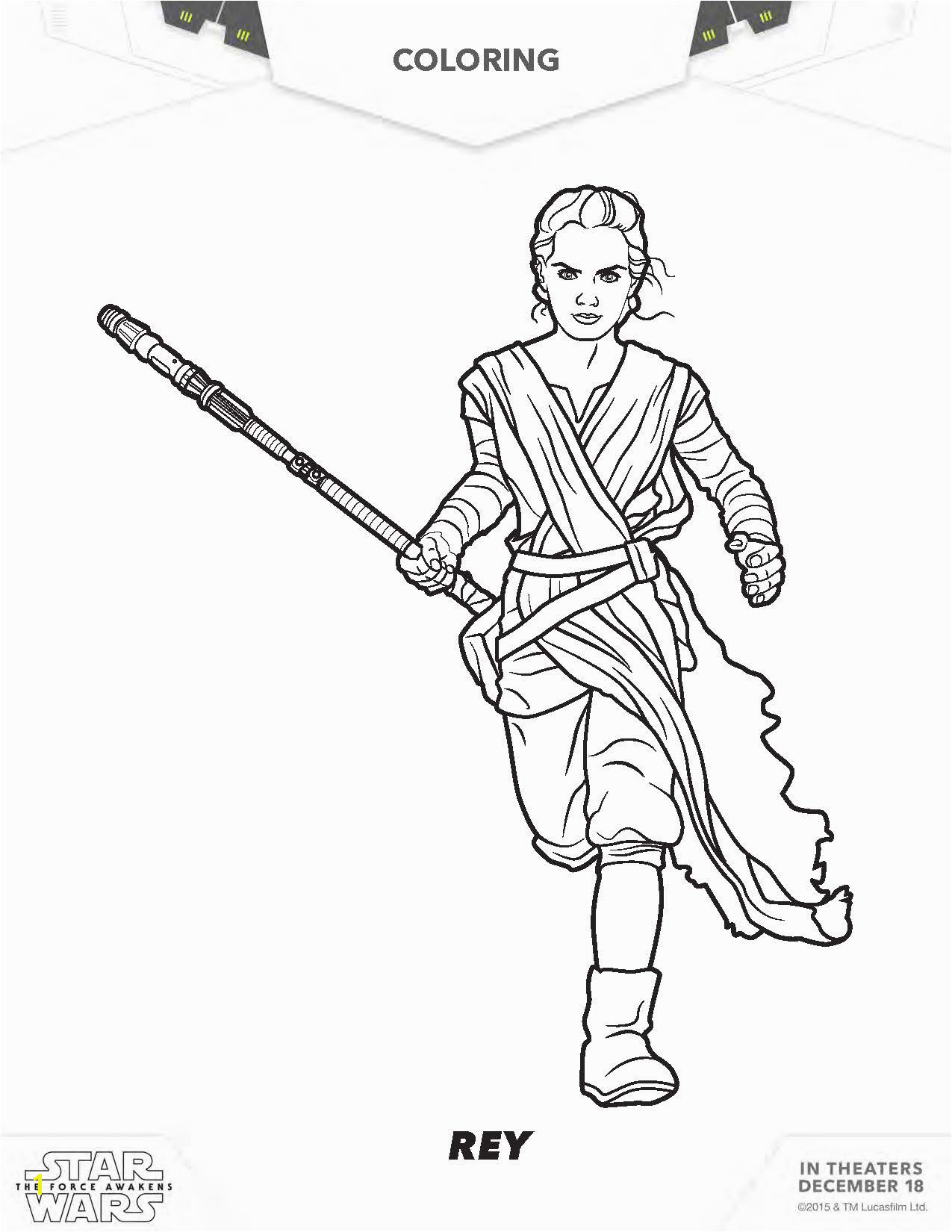 star wars rey coloring pages star wars poe coloring pages the force awakens