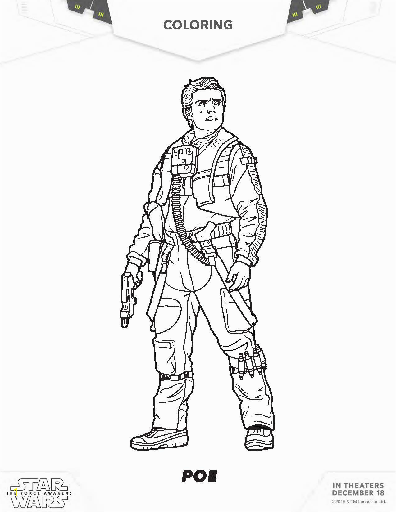 star wars rey coloring pages star wars poe coloring pages the force awakens