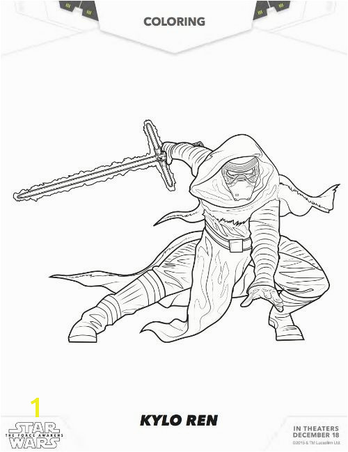 Star Wars the force Awakens Coloring Pages to Print Star Wars Free Kylo Ren Coloring Star Wars Free Coloring Pages