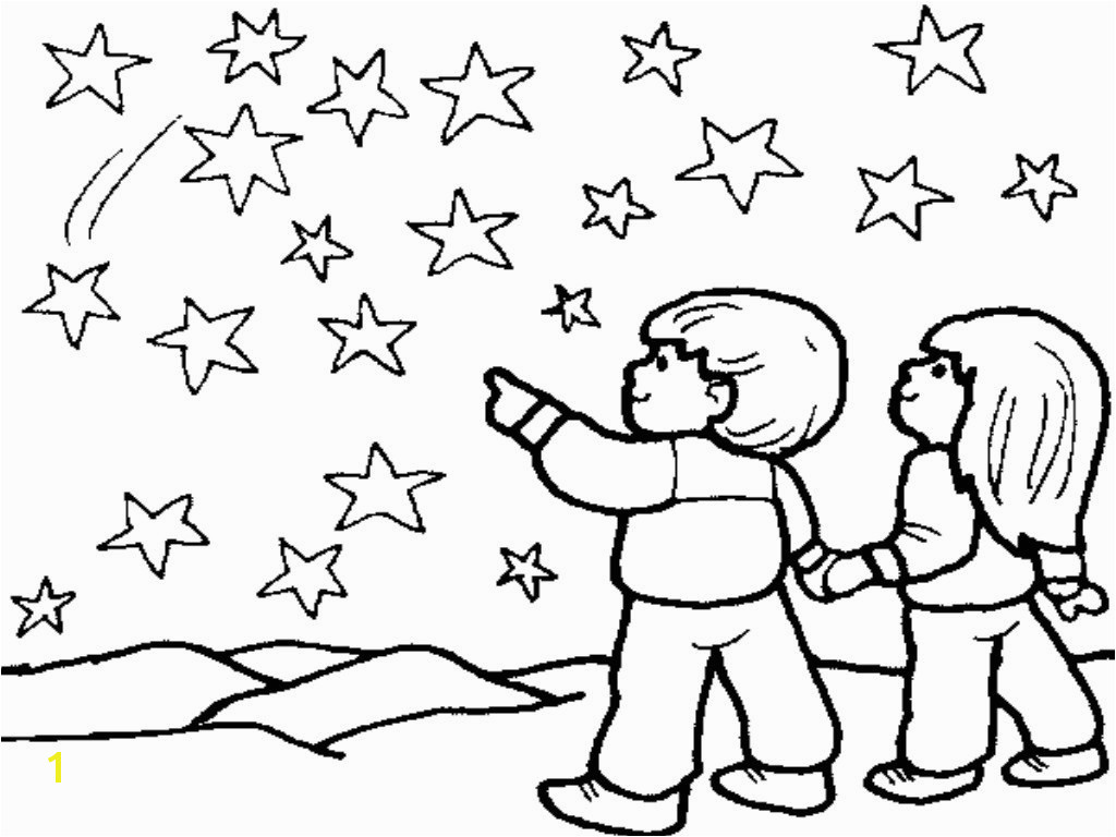 night sky coloring pages