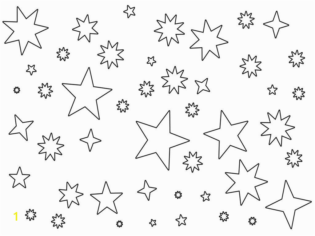 star coloring page