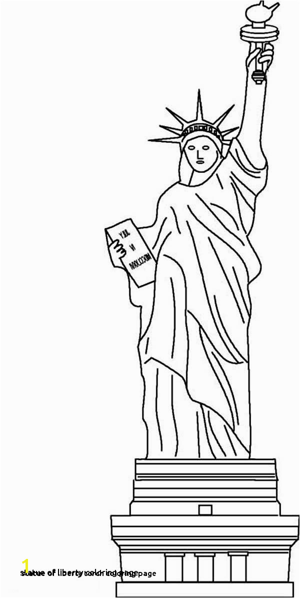 Statue Liberty torch Drawing at Getdrawings Coloring Page Statue