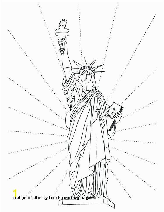 Statue Of Liberty torch Coloring Page 25 Statue Liberty torch Coloring Page
