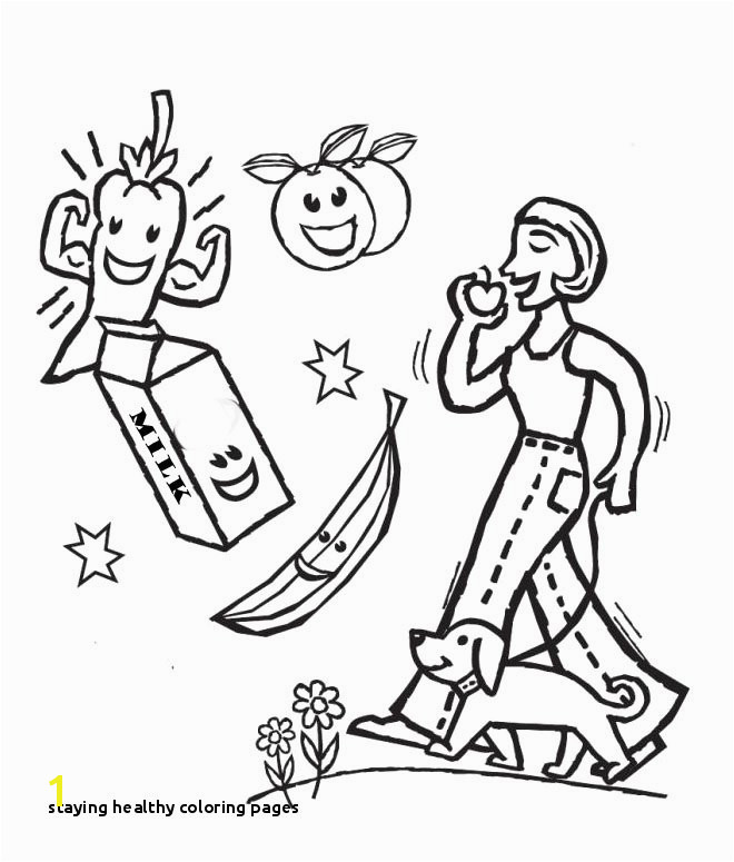 Staying Healthy Coloring Pages Healthy Foods Drawing at Getdrawings