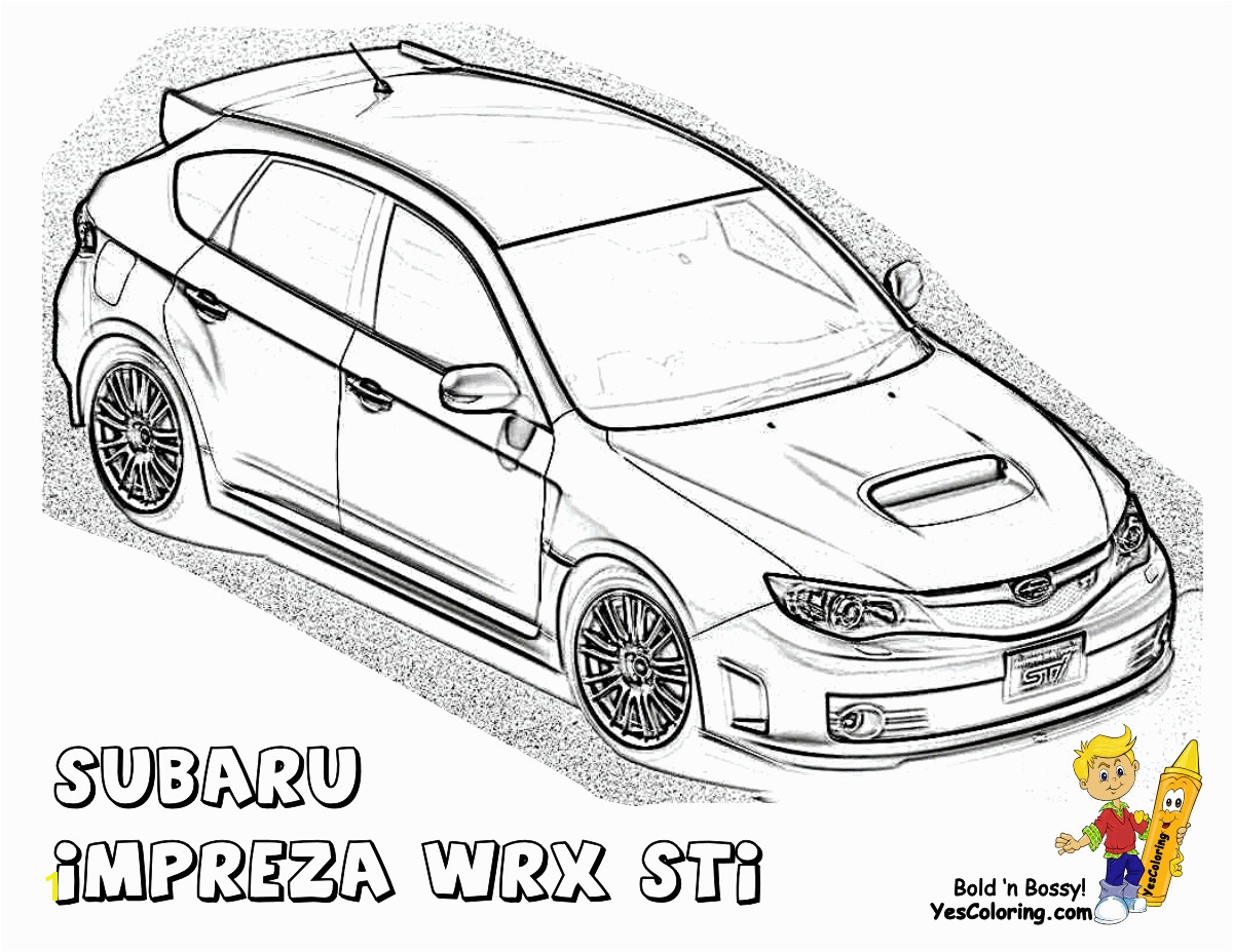 Printable Subaru Impreza Coloring Pages Gallery