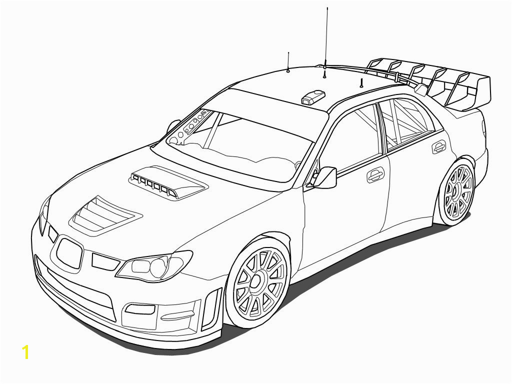 Printable Subaru Impreza Rally Car Coloring Pages Coloring Pages