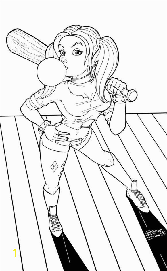 Suicide Squad Harley Quinn Coloring Pages Corinthian Duso Corinthianduso On Pinterest