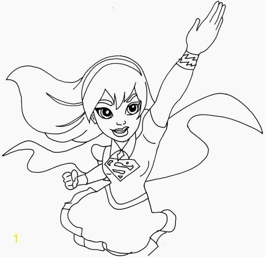 Girl Superhero Coloring Pages Beautiful Simple Girl Superhero Coloring Pages for Kids for Adults In