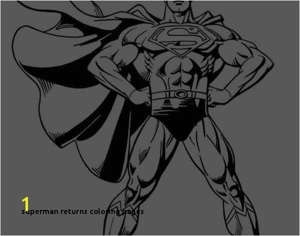 Superman Returns Coloring Pages Lustermahtab